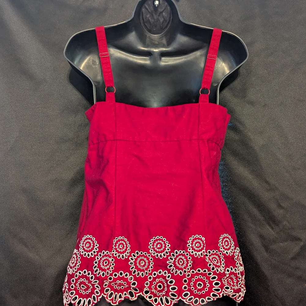 LOFT Red Tank Top - Picture 4 of 6